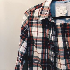 Button-Up Flannel with Elbow Patches
